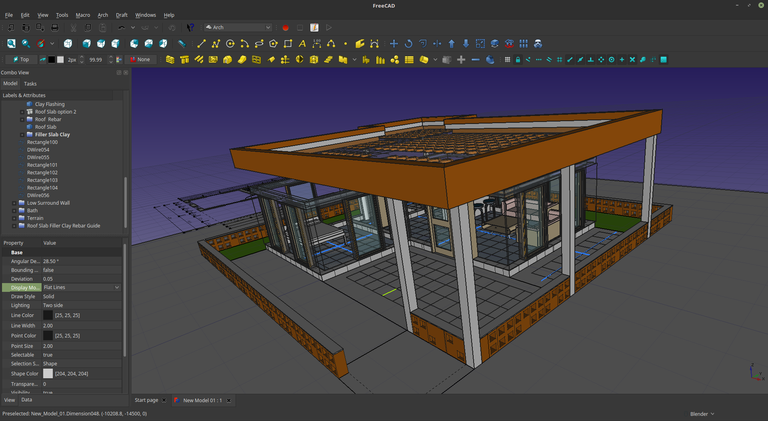 FreeCAD open source parametric 3D CAD modeler interface showing Part Design workbench