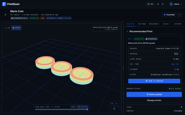 G-code viewer for sliced files