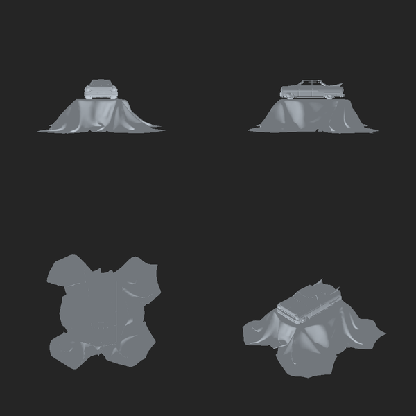 look 3D model renderer multi-view output screenshot