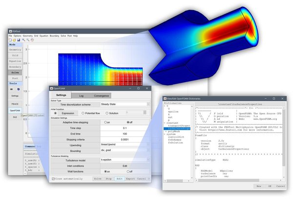 FEATool Multiphysics - Custom Non-Newtonian Flow simulation