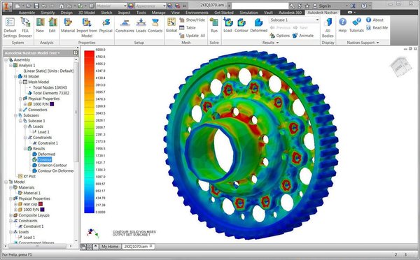Inventor Nastran Screenshot