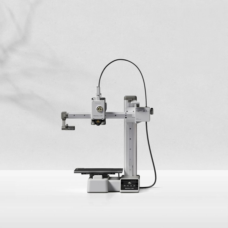 Bambu Lab A1 mini compact FDM 3D printer with PEI build plate