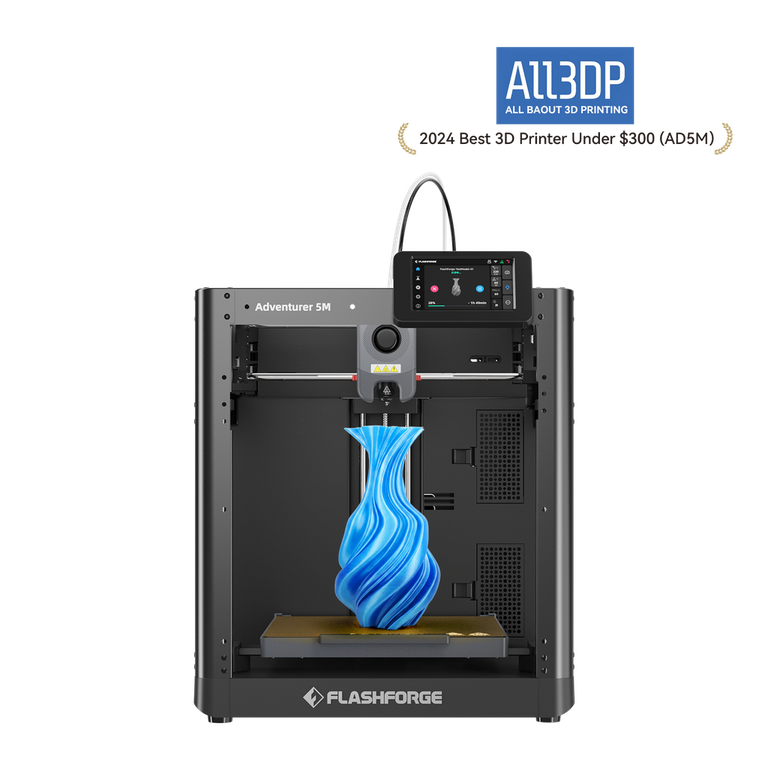 Flashforge Adventurer 5M high-speed FDM 3D printer with touch screen