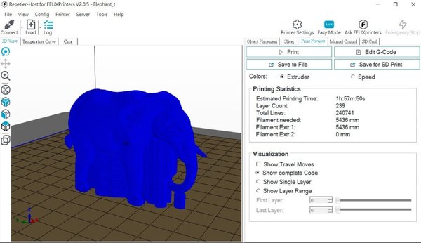 Repetier-Host Screenshot