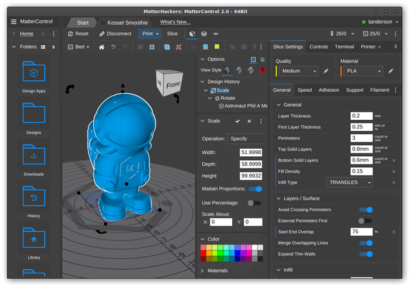 MatterControl Screenshot